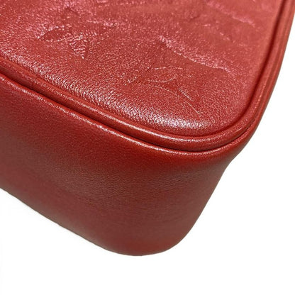 Louis Vuitton Shoulder Bag Heart On Chain M80837 Red Chain Shoulder Leather