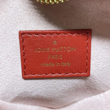 Louis Vuitton Shoulder Bag Heart On Chain M80837 Red Chain Shoulder Leather