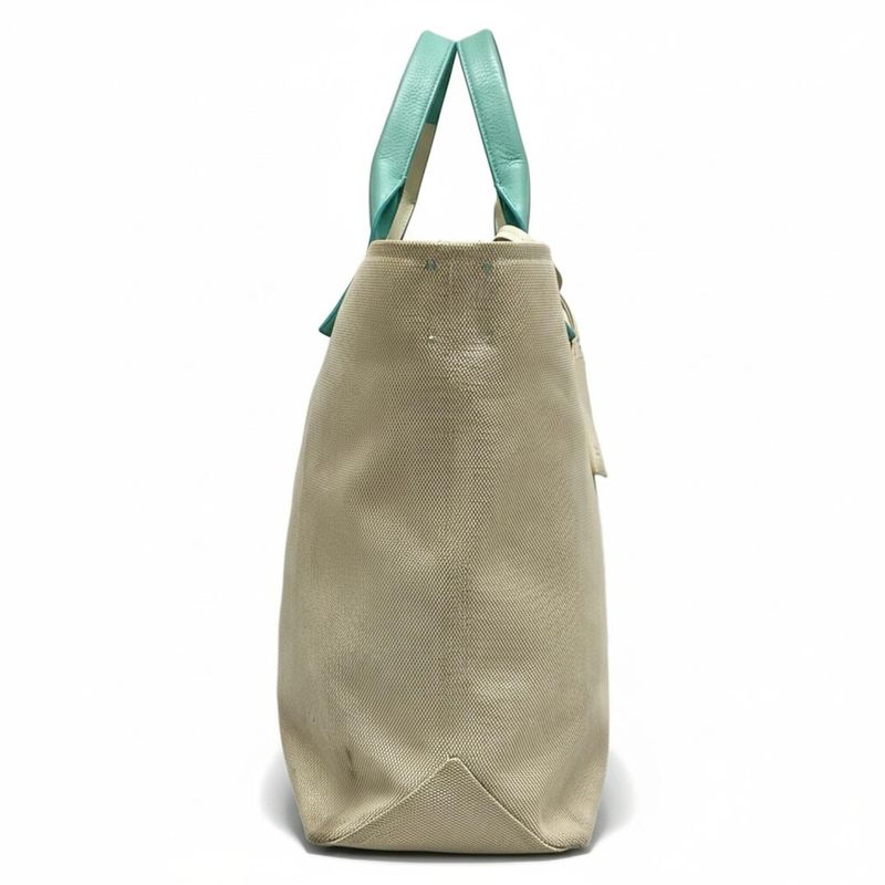 Tiffany & Co Tote Bag Colorblock Weekend Tote Ivory And Tiffany & Co Blue
