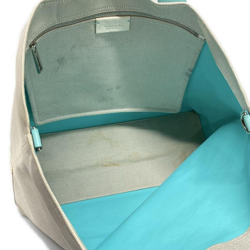 Tiffany & Co Tote Bag Colorblock Weekend Tote Ivory And Tiffany & Co Blue