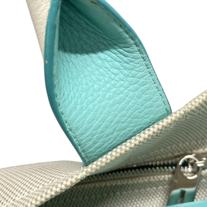 Tiffany & Co Tote Bag Colorblock Weekend Tote Ivory And Tiffany & Co Blue