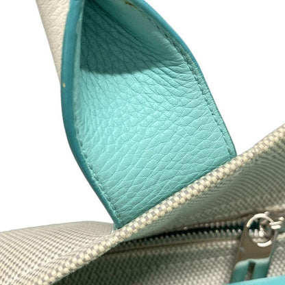 Tiffany & Co Tote Bag Colorblock Weekend Tote Ivory And Tiffany & Co Blue