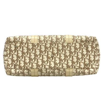 Dior/christian Dior Tote Bag Flowertrotter Ivory X Dark Brown X Multi Embroidery