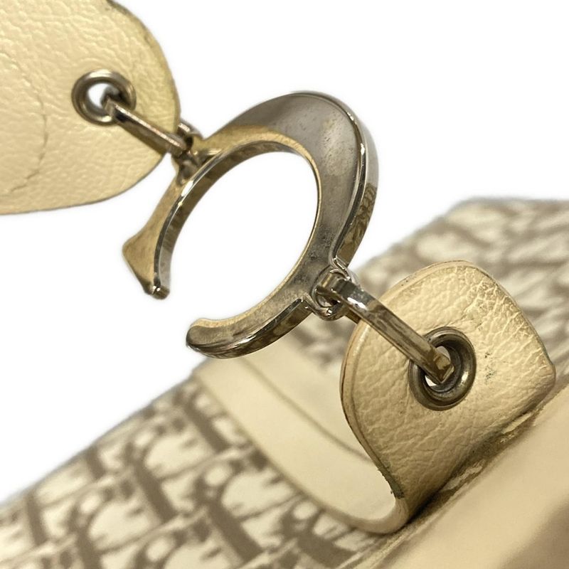 Dior/christian Dior Tote Bag Flowertrotter Ivory X Dark Brown X Multi Embroidery