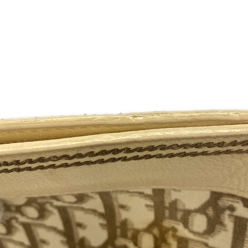 Dior/christian Dior Tote Bag Flowertrotter Ivory X Dark Brown X Multi Embroidery