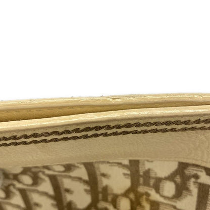 Dior/christian Dior Tote Bag Flowertrotter Ivory X Dark Brown X Multi Embroidery