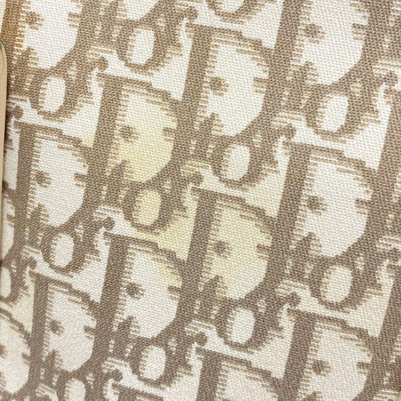 Dior/christian Dior Tote Bag Flowertrotter Ivory X Dark Brown X Multi Embroidery