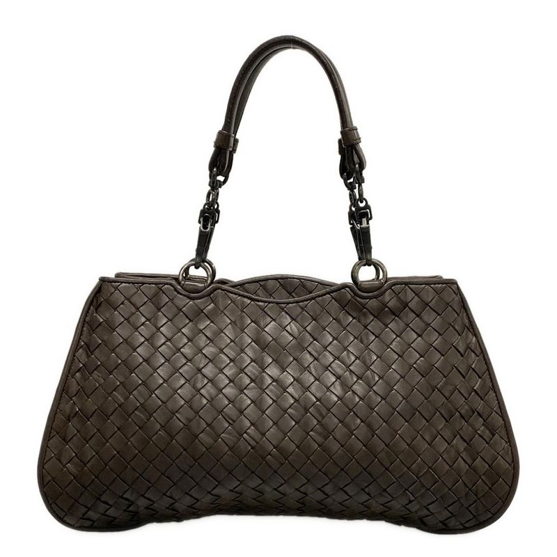 Bottega Veneta Intrecciato 192976 Dark Brown Leather