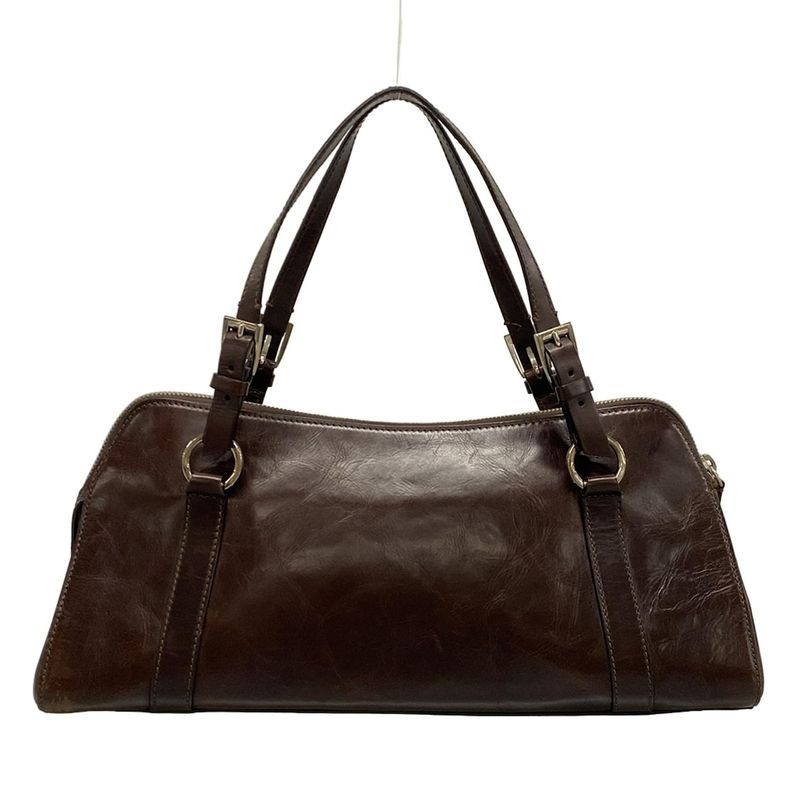 Dior/christian Dior Handbag - Dark Brown Star Leather