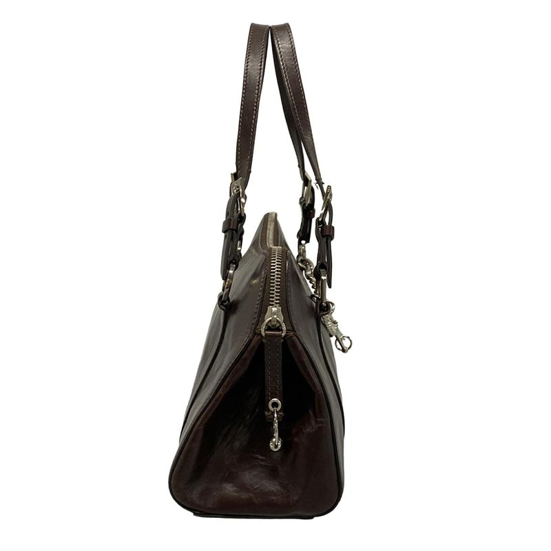 Dior/christian Dior Handbag - Dark Brown Star Leather