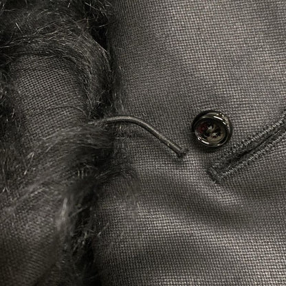 Bottega Veneta Coat Size 36 S Ladies - 677498 Black Long Sleeves Lamb Fur