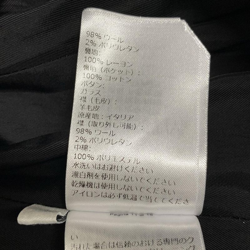 Bottega Veneta Coat Size 36 S Ladies - 677498 Black Long Sleeves Lamb Fur