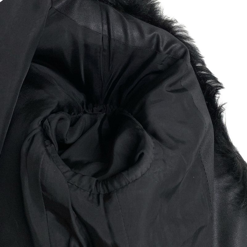 Bottega Veneta Coat Size 36 S Ladies - 677498 Black Long Sleeves Lamb Fur