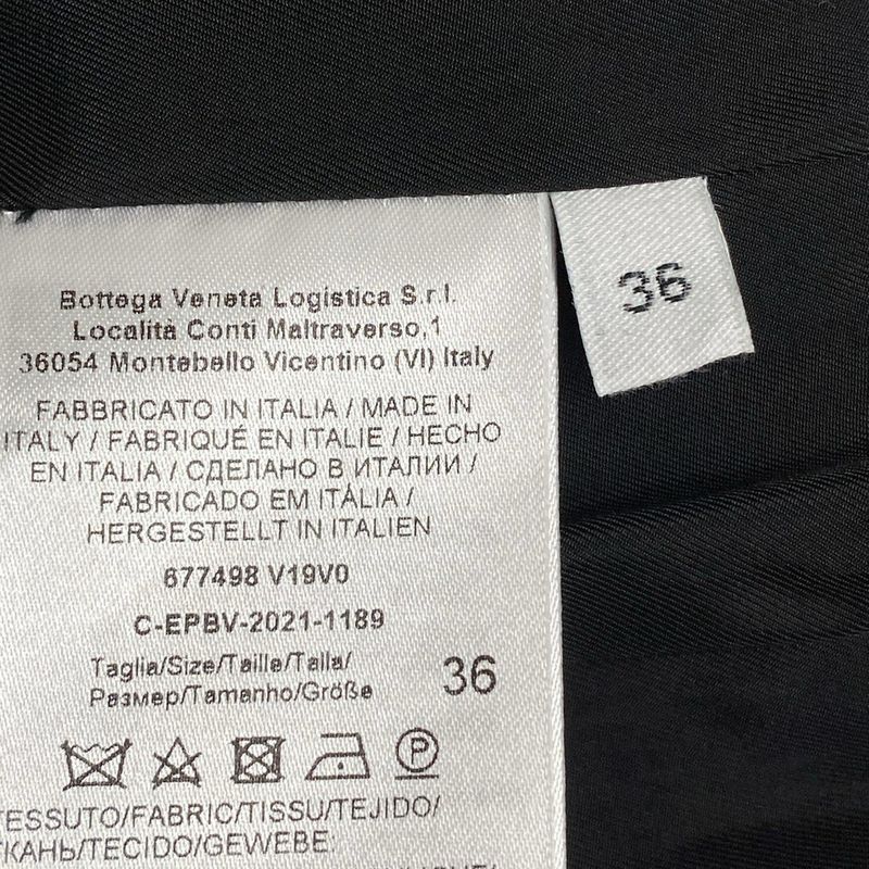 Bottega Veneta Coat Size 36 S Ladies - 677498 Black Long Sleeves Lamb Fur