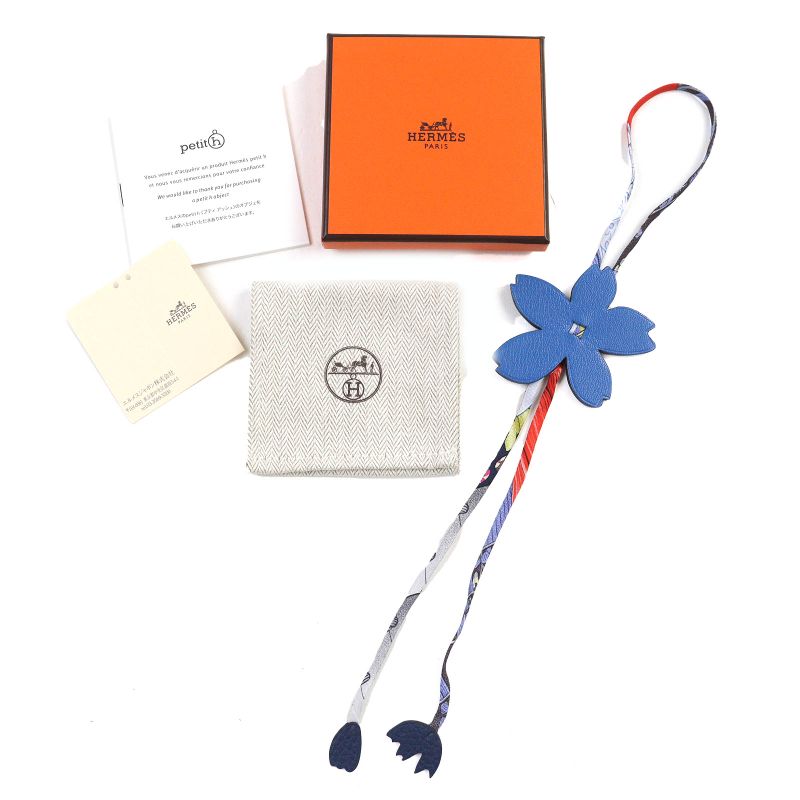 Hermes Petit H Petit H Petit Ash Cherry Taurillon Clemence Chevre Misol Blue