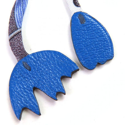 Hermes Petit H Petit H Petit Ash Cherry Taurillon Clemence Chevre Misol Blue