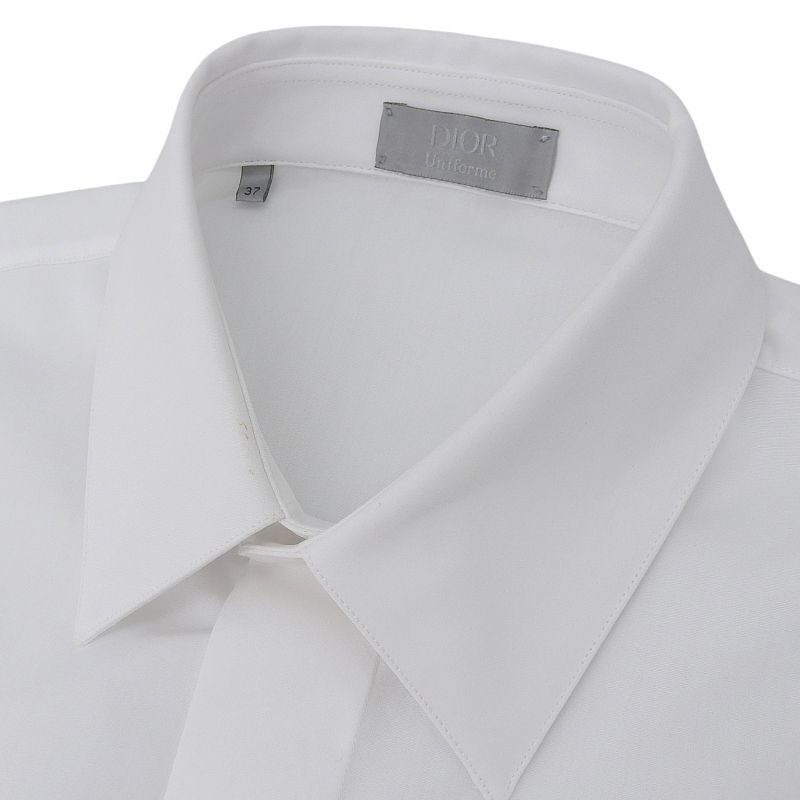 DIOR Om Uniform 923u501w1581 100% Cotton CD Embroidery Long Sleeve Shirt