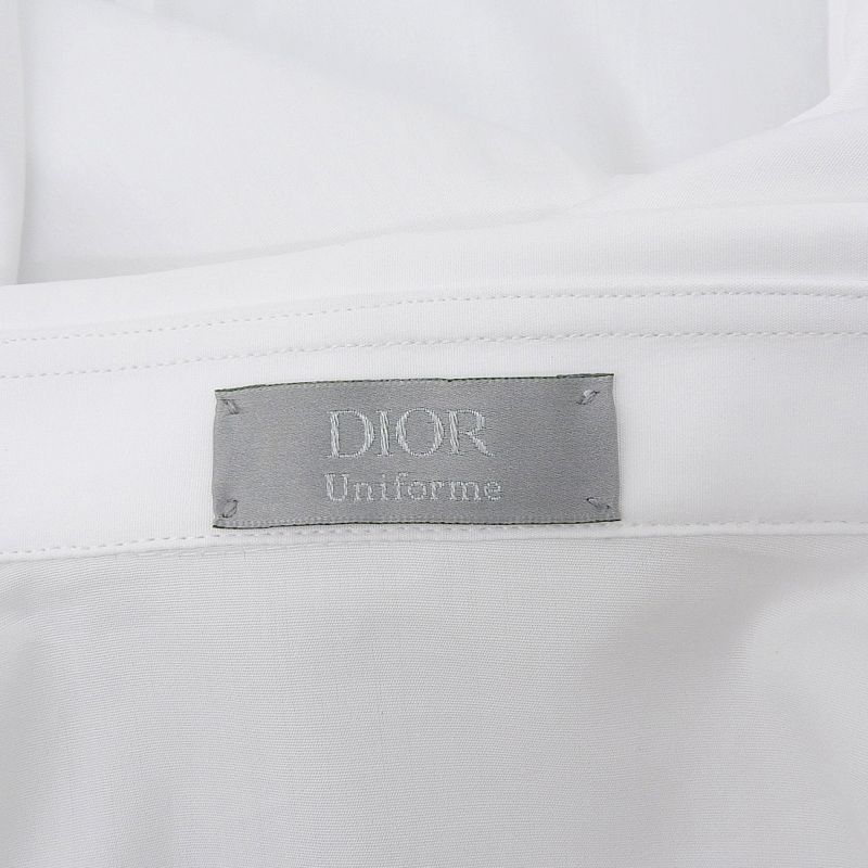 DIOR Om Uniform 923u501w1581 100% Cotton CD Embroidery Long Sleeve Shirt