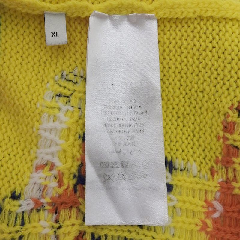 Gucci X Disney Gucci X Disney 461331 100% Wool Donald Knit Vest Pink Multi XL