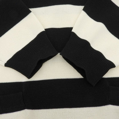 Gucci 22SS 731592 100% Cotton Striped With Logo Patch 2WAY Sleeve Zip Knit