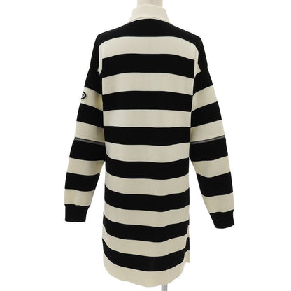 Gucci 22SS 731592 100% Cotton Striped With Logo Patch 2WAY Sleeve Zip Knit