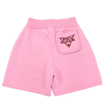 Louis Vuitton Cashmere Pockets Logo Embroidery Cord Top Monogram Shorts Pink