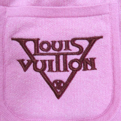 Louis Vuitton Cashmere Pockets Logo Embroidery Cord Top Monogram Shorts Pink