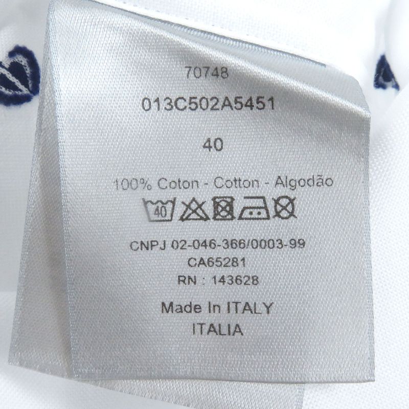DIOR Homme 013c502a5451 100% Cotton CD Logo Allover Oxford Shirt