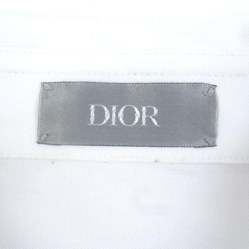 DIOR Homme 013c502a5451 100% Cotton CD Logo Allover Oxford Shirt