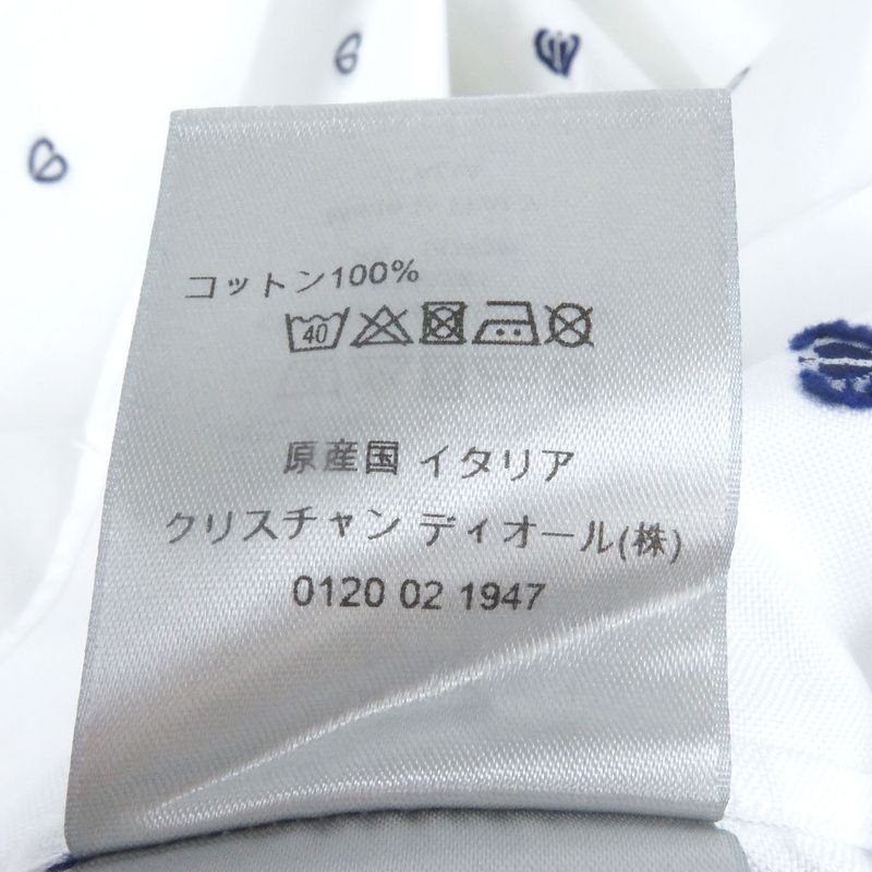 DIOR Homme 013c502a5451 100% Cotton CD Logo Allover Oxford Shirt