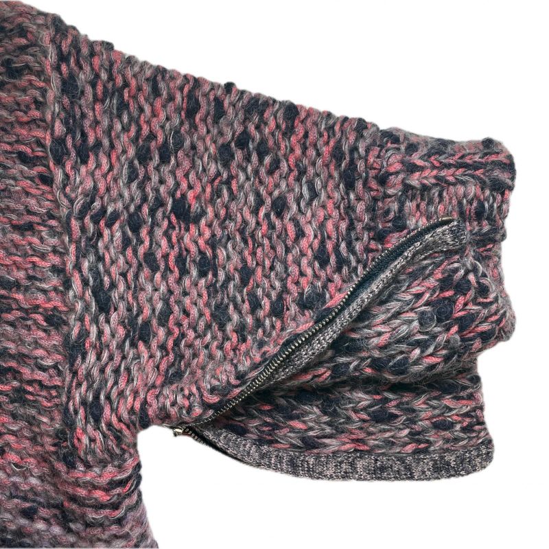 CHANEL P50100 Mohair Wool Lion Button Front Open Long Cardigan 34 Made In