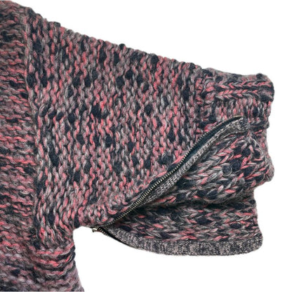 CHANEL P50100 Mohair Wool Lion Button Front Open Long Cardigan 34 Made In