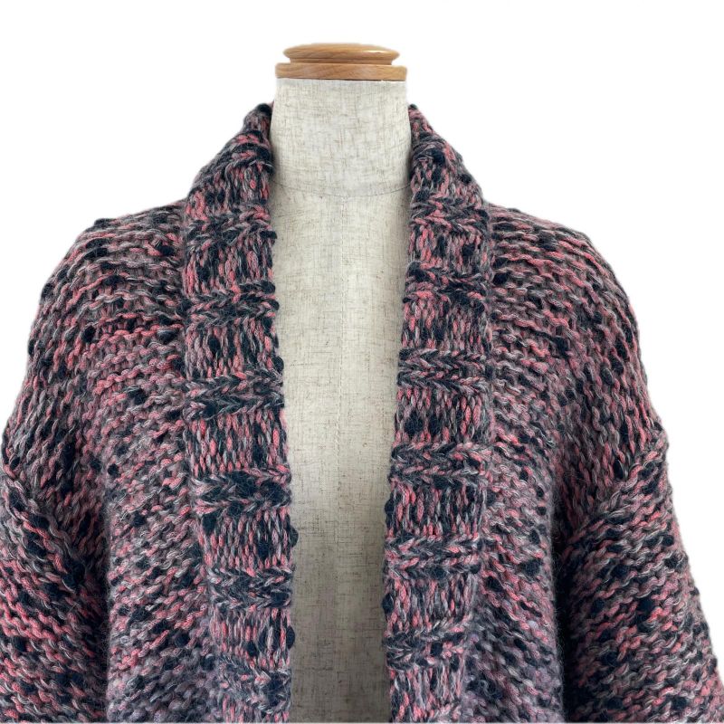 CHANEL P50100 Mohair Wool Lion Button Front Open Long Cardigan 34 Made In