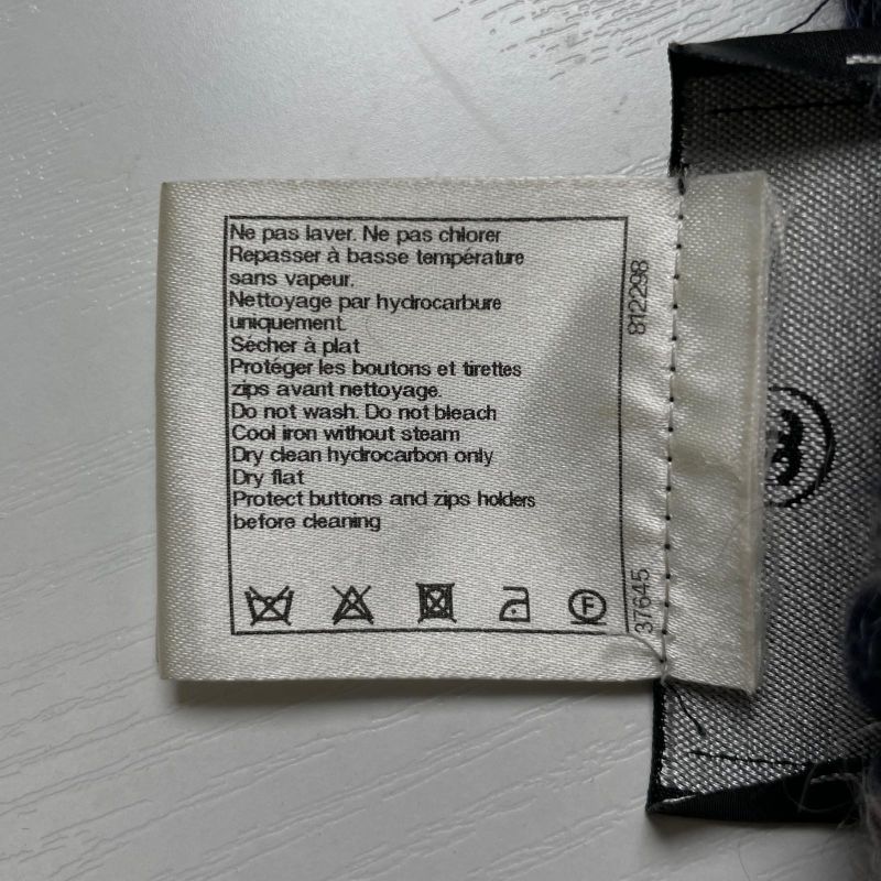 CHANEL P50100 Mohair Wool Lion Button Front Open Long Cardigan 34 Made In