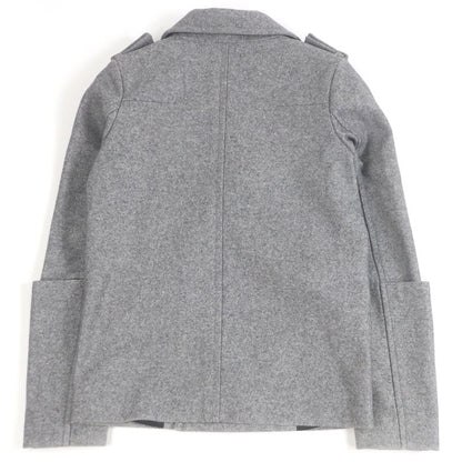 DIOR Homme DIOR Homme 100% Wool Eddie Period Pea Coat Jacket With Logo Button