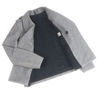 DIOR Homme DIOR Homme 100% Wool Eddie Period Pea Coat Jacket With Logo Button