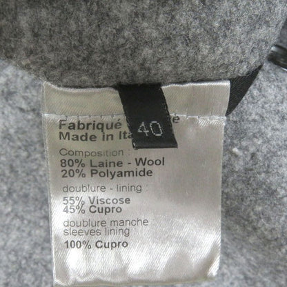 DIOR Homme DIOR Homme 100% Wool Eddie Period Pea Coat Jacket With Logo Button