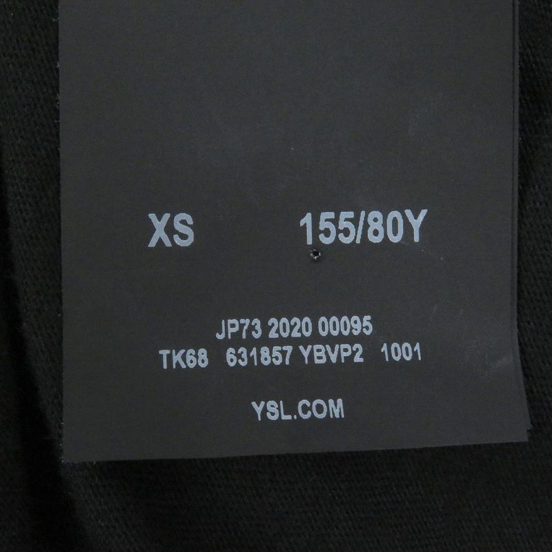 Saint Laurent Paris 631857 Front Logo Print Short Sleeve Short Sleeve T-shirt