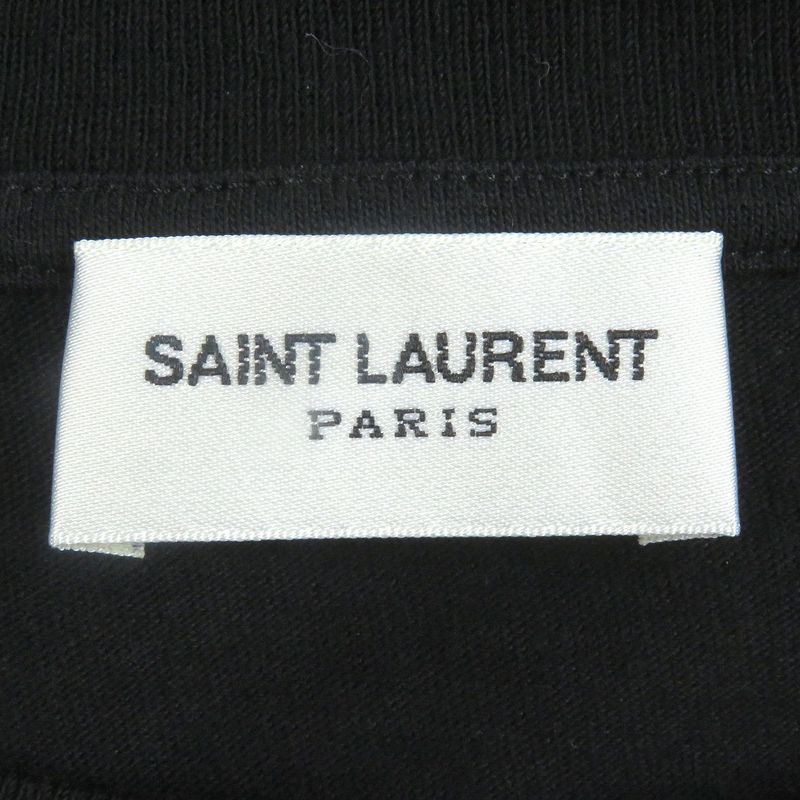 Saint Laurent Paris 631857 Front Logo Print Short Sleeve Short Sleeve T-shirt