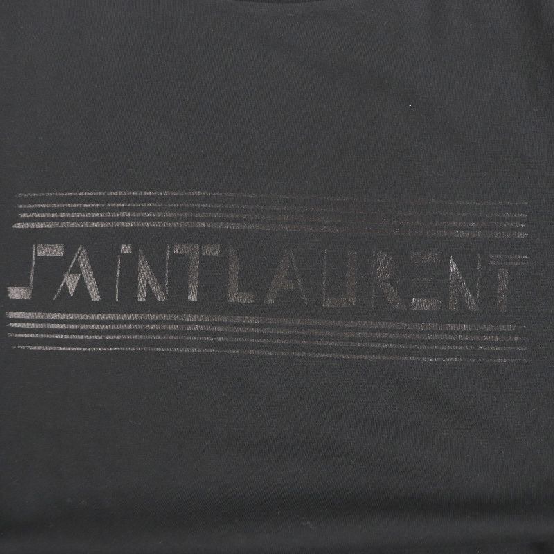 Saint Laurent Paris 631857 Front Logo Print Short Sleeve Short Sleeve T-shirt