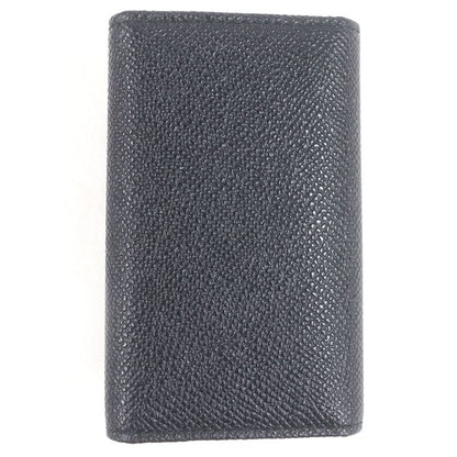 Bvlgari 30422 Leather Bvlgari Man Silver Logo Hardware Trifold 6-strap Key Case