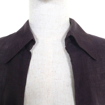 Hermes Vintage 100% Linen Margiela Period Valuse Skipper Shirt Long Sleeve