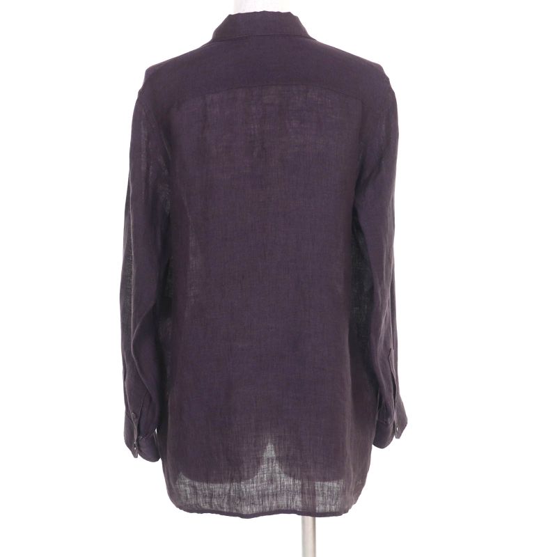 Hermes Vintage 100% Linen Margiela Period Valuse Skipper Shirt Long Sleeve