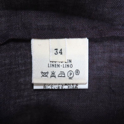 Hermes Vintage 100% Linen Margiela Period Valuse Skipper Shirt Long Sleeve