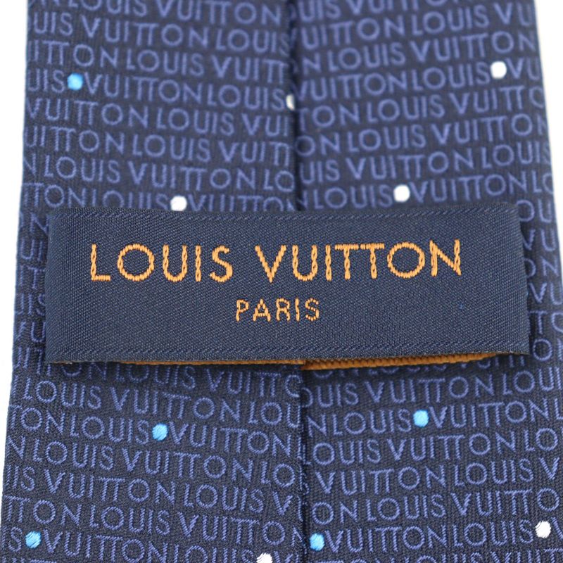 Louis Vuitton M78045 Clavat LV Signature 100% Silk Logo All Over LV Embroidery