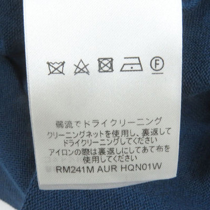 Louis Vuitton 2024 100% Cotton Front Logo Short Sleeve Short Sleeve Knit Blue