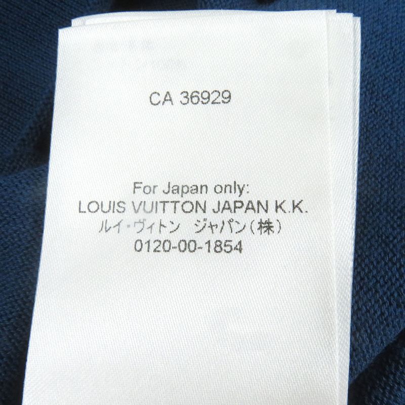 Louis Vuitton 2024 100% Cotton Front Logo Short Sleeve Short Sleeve Knit Blue