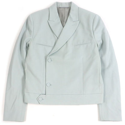 DIOR Homme 283c255a5180 100% Wool Peaked Lapel Jacket Light Green 50 Made In