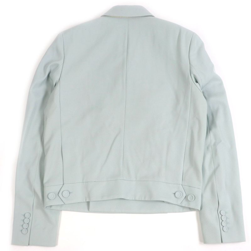 DIOR Homme 283c255a5180 100% Wool Peaked Lapel Jacket Light Green 50 Made In