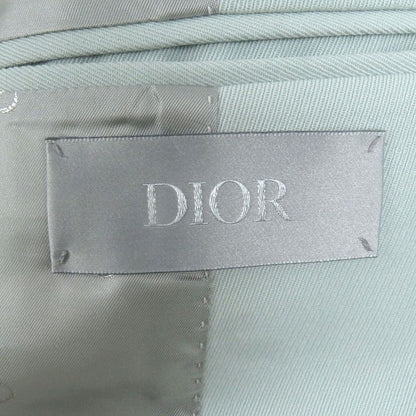 DIOR Homme 283c255a5180 100% Wool Peaked Lapel Jacket Light Green 50 Made In
